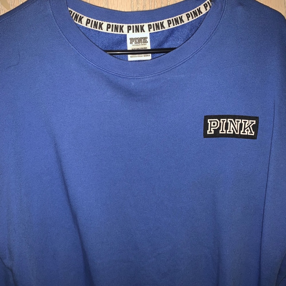 Pink- Victoria Secret crew sweatshirt - Picture 2 of 3